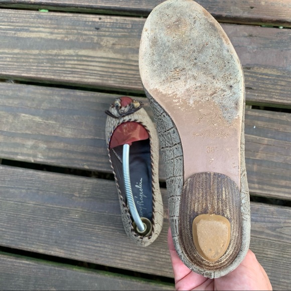 Henry Beguelin Designer Peep Toe Leather Kitten Heel | Size 6 - Picture 5 of 11